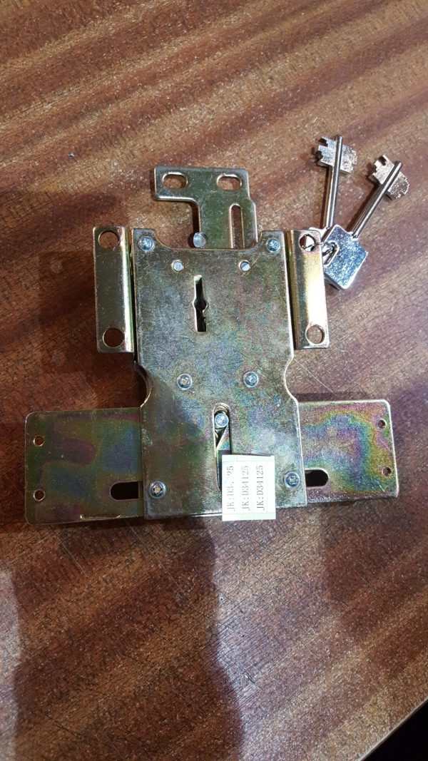 Omega Key Lock 3 Way Bolt, Brass Version