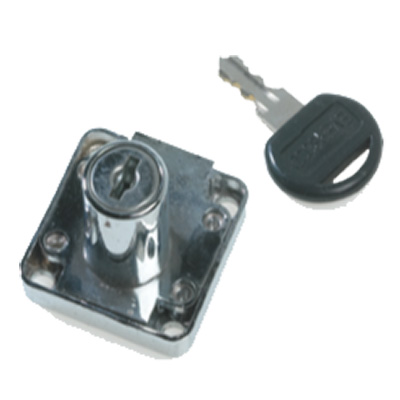 CUPBOARD LOCK – DEADBOLT WITH CYLINDER ROSE AND STRIKE PLATE
